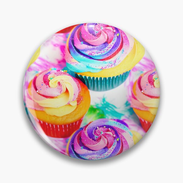 Item preview, Cup Cakes With Pretty Frosting Swirled Pastel Water Colors Tiled Abstract designed and sold by Infinitelypink.