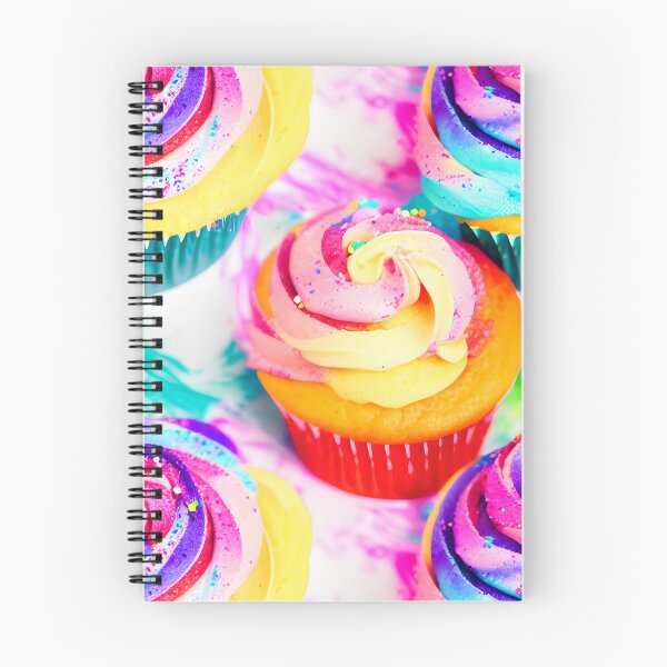 Item preview, Cup Cakes With Pretty Frosting Swirled Pastel Water Colors Tiled Abstract designed and sold by Infinitelypink.