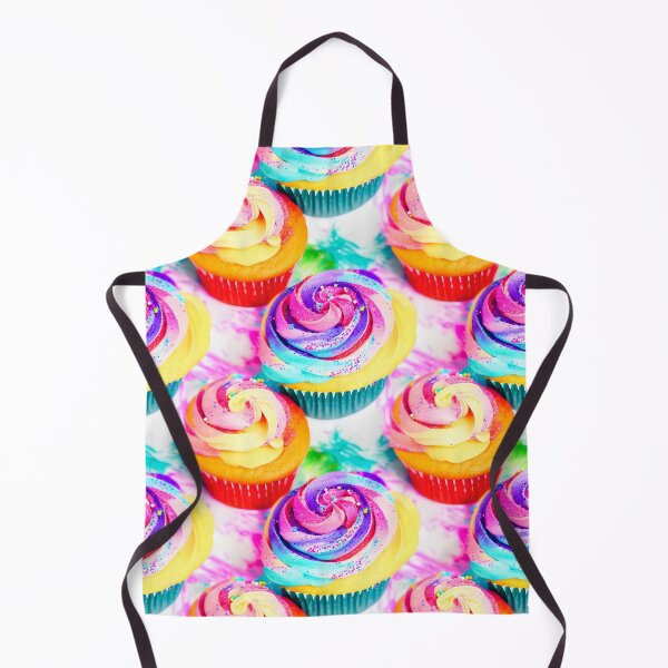 Item preview, Cup Cakes With Pretty Frosting Swirled Pastel Water Colors Tiled Abstract designed and sold by Infinitelypink.