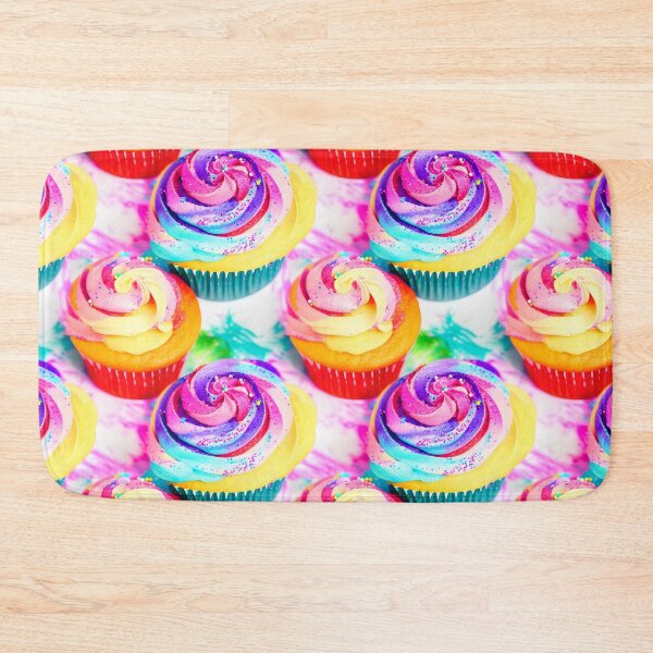 Item preview, Cup Cakes With Pretty Frosting Swirled Pastel Water Colors Tiled Abstract designed and sold by Infinitelypink.