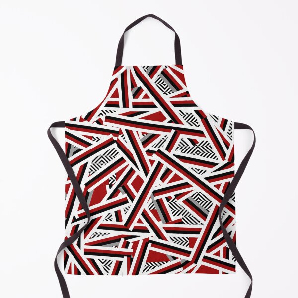 Item preview, Light Modern Abstract Geometric Design - Red, White, Black, Grey, Herringbone designed and sold by art-in-a-bottle.