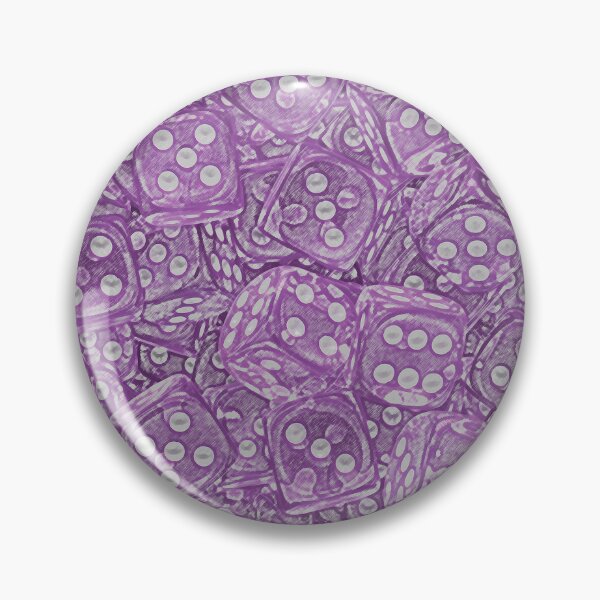 Item preview, Lots of Dice - Drawn Violet Board Game Dice ( tabletop / boardgame / rpg D6 ) designed and sold by Soludum Dice & Meeple Merch.