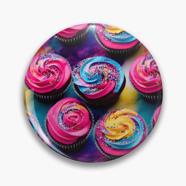 Item preview, Cup Cakes With Pretty Frosting Swirled Colors Tiled Abstract designed and sold by Infinitelypink.