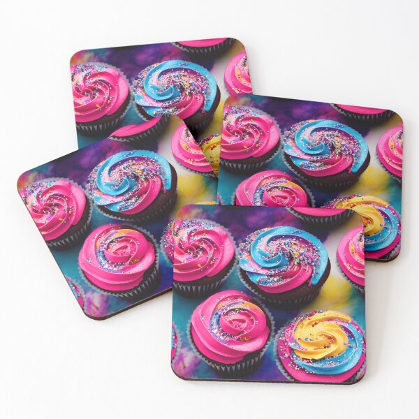 Item preview, Cup Cakes With Pretty Frosting Swirled Colors Tiled Abstract designed and sold by Infinitelypink.