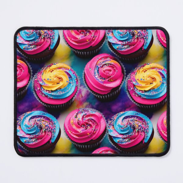 Item preview, Cup Cakes With Pretty Frosting Swirled Colors Tiled Abstract designed and sold by Infinitelypink.