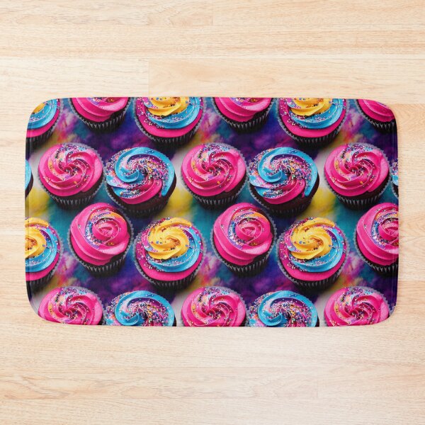 Item preview, Cup Cakes With Pretty Frosting Swirled Colors Tiled Abstract designed and sold by Infinitelypink.