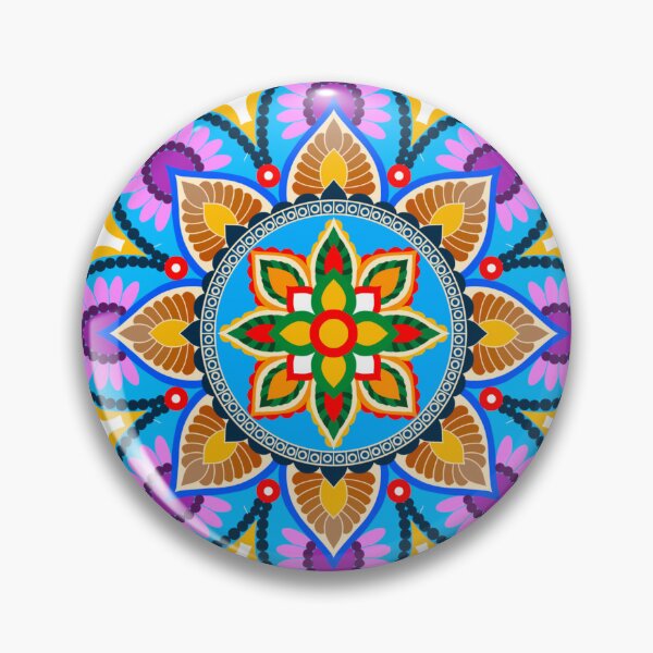 Item preview, Colorful vintage seamless pattern with floral and mandala elements. designed and sold by Apkdesigner.
