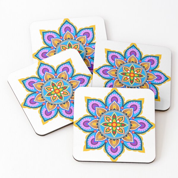 Item preview, Colorful vintage seamless pattern with floral and mandala elements. designed and sold by Apkdesigner.