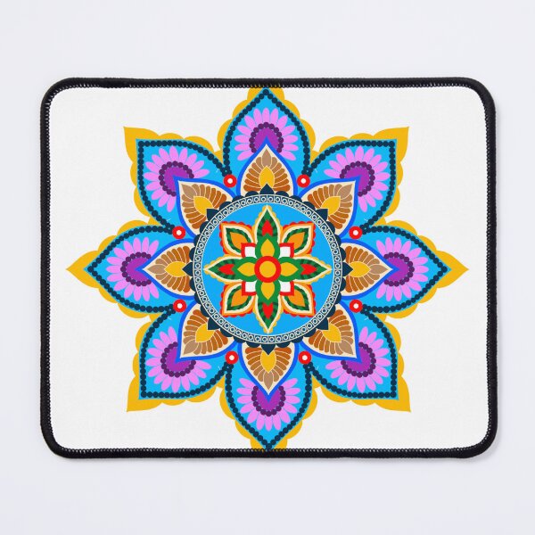 Item preview, Colorful vintage seamless pattern with floral and mandala elements. designed and sold by Apkdesigner.