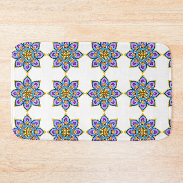 Item preview, Colorful vintage seamless pattern with floral and mandala elements. designed and sold by Apkdesigner.