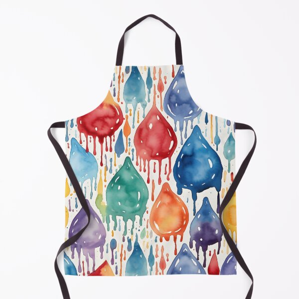 Item preview, Watercolor raindrops pattern designed and sold by candlewithhare.
