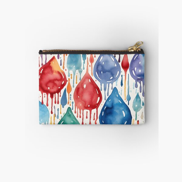 Item preview, Watercolor raindrops pattern designed and sold by candlewithhare.