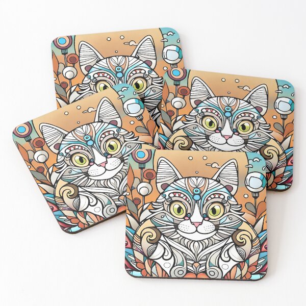 Item preview, Colorful Kitty  designed and sold by ParadoxJane.