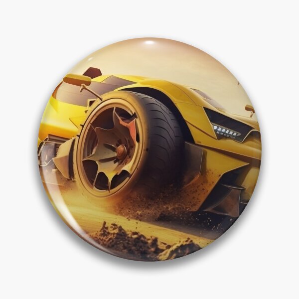 Item preview, Speedy Yellow Supercar With A Bright Sunshine  designed and sold by ByDigitalDream.