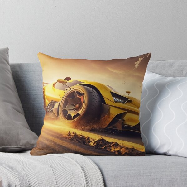 Item preview, Speedy Yellow Supercar With A Bright Sunshine  designed and sold by ByDigitalDream.
