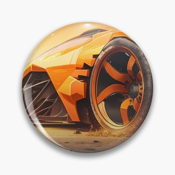 Item preview, Speedy Orange Supercar With A Bright Sunshine  designed and sold by ByDigitalDream.