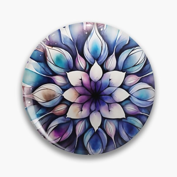 Item preview, Watercolor flower mandala, boho decor designed and sold by VeronicArt85.