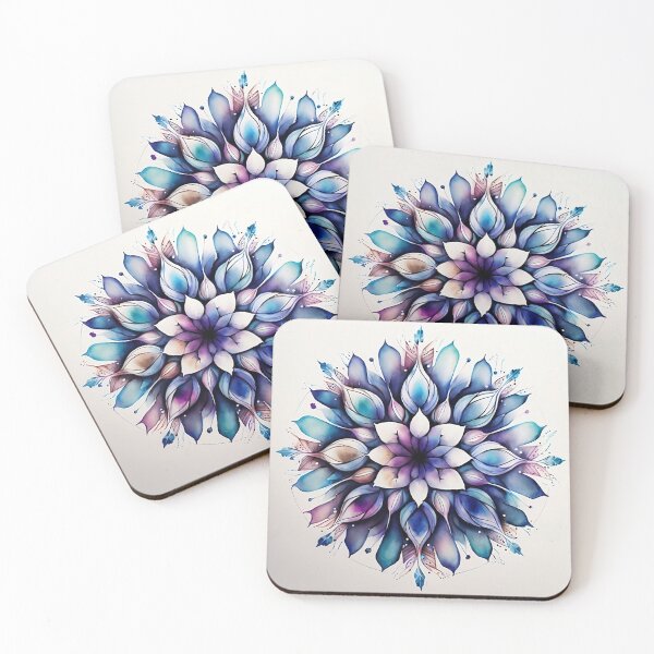 Item preview, Watercolor flower mandala, boho decor designed and sold by VeronicArt85.