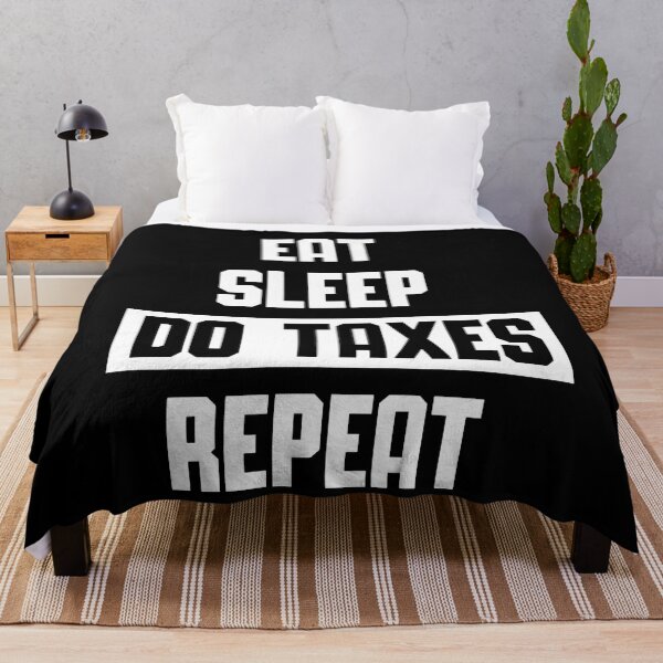 Item preview, Eat Sleep do Taxes Repeat Tax funny tax sayings designed and sold by Trenddesigns24.