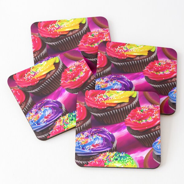 Item preview, Pattern Cup Cakes With Pretty Frosting Swirled Colors Tiled Abstract designed and sold by Infinitelypink.