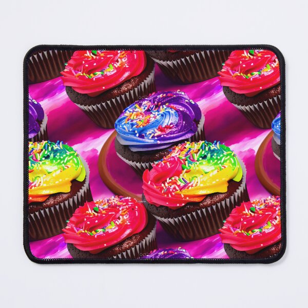 Item preview, Pattern Cup Cakes With Pretty Frosting Swirled Colors Tiled Abstract designed and sold by Infinitelypink.