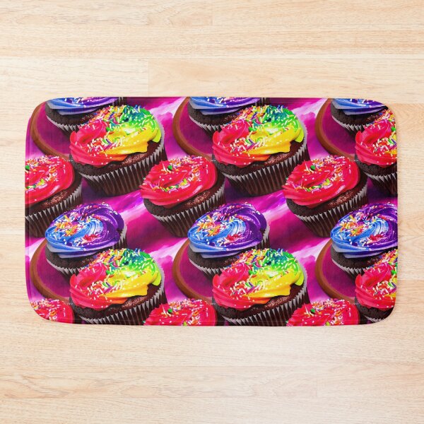 Item preview, Pattern Cup Cakes With Pretty Frosting Swirled Colors Tiled Abstract designed and sold by Infinitelypink.