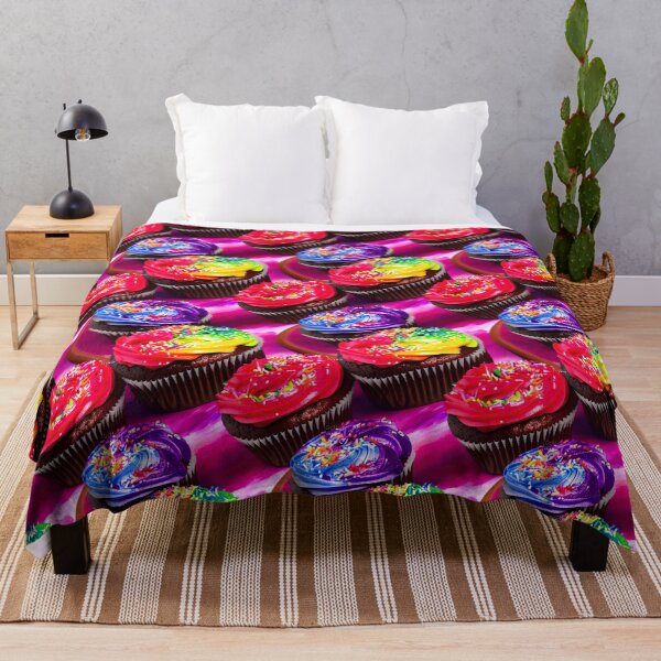 Item preview, Pattern Cup Cakes With Pretty Frosting Swirled Colors Tiled Abstract designed and sold by Infinitelypink.