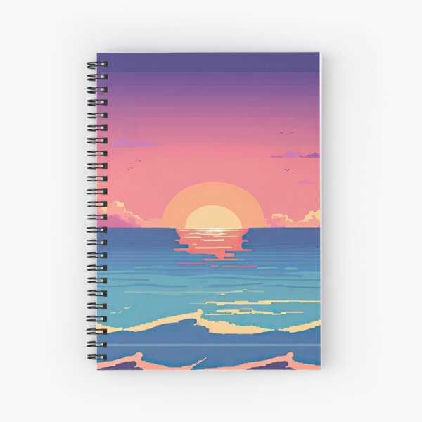 Aperçu de l'œuvre Coucher de Soleil Plage des Caraïbes créée et vendue par Nerdesigns  - www.linkit.blog.