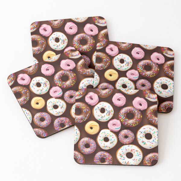 Item preview, Pattern Donuts With Pretty Frosting Swirled Colors Tiled Abstract designed and sold by Infinitelypink.