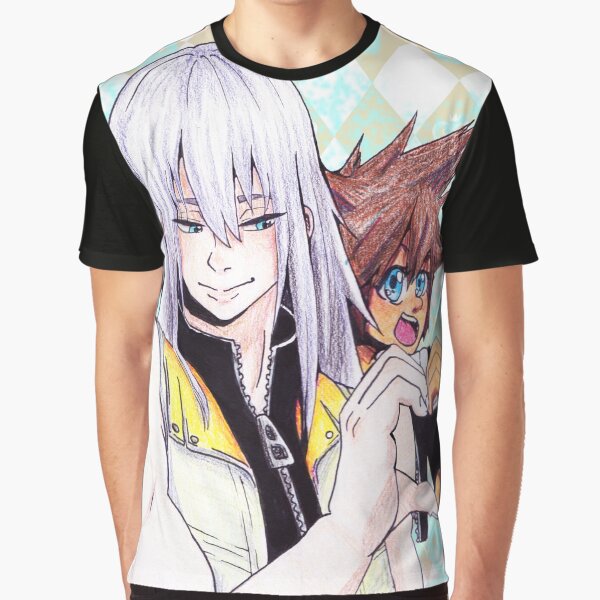 Vista previa del artículo con la obra «Riku x Sora», diseñado y vendido por DoubletteArt.