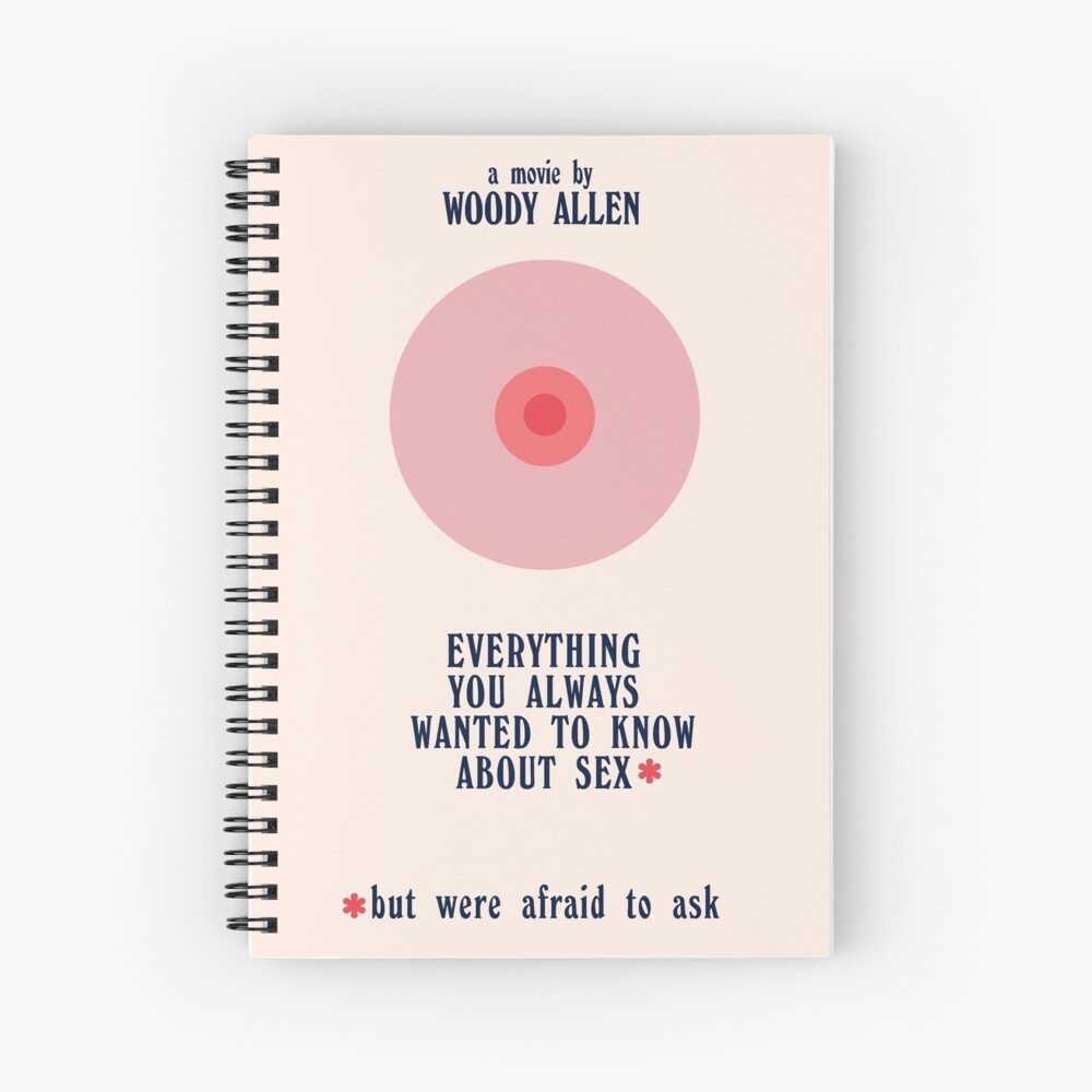 Minimal movie poster for Everything you always wanted to know about sex,  Woody Allen movie, classic hollywood film, alternative print 