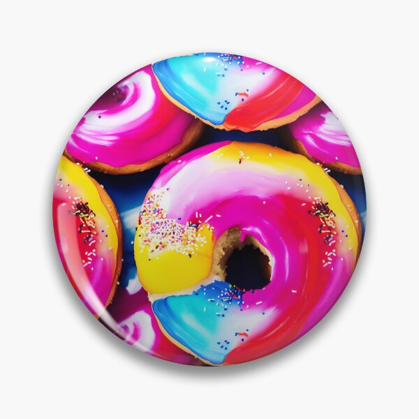 Item preview, Pattern Donuts With Swirled Color Frosting Tiled Abstract designed and sold by Infinitelypink.