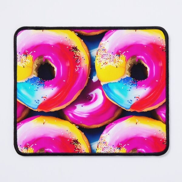 Item preview, Pattern Donuts With Swirled Color Frosting Tiled Abstract designed and sold by Infinitelypink.