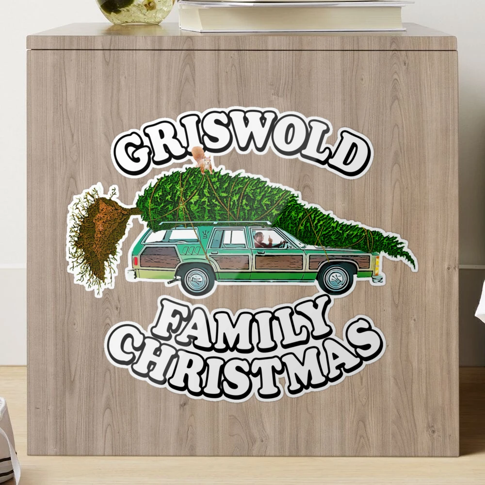 Griswold Family Christmas - Station Wagon Sticker for Sale by Candywrap  Studio®