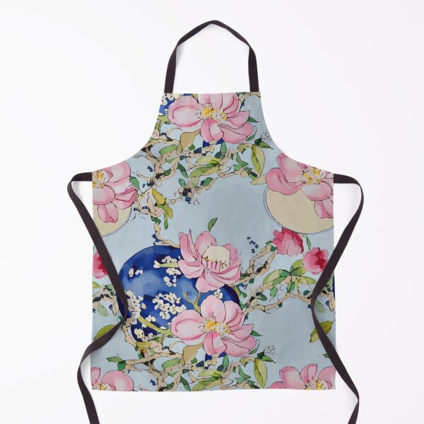 Item preview, Magnolia flowers chinoiserie designed and sold by SophieClimaArt.