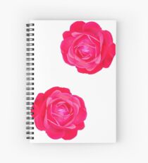 Two pink roses Spiral Notebook