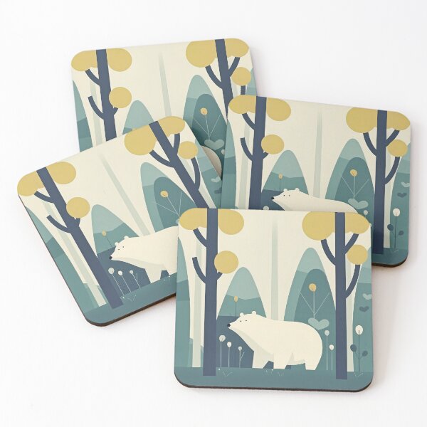 Item preview, Polar bear in an enchanted forest designed and sold by anthonygdg.