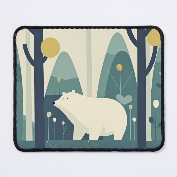 Item preview, Polar bear in an enchanted forest designed and sold by anthonygdg.