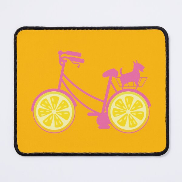 Item preview, Funny pink bike with wheels shaped like lemon slices designed and sold by Martapp.