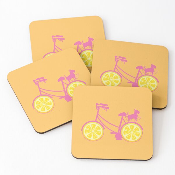 Item preview, Funny pink bike with wheels shaped like lemon slices designed and sold by Martapp.