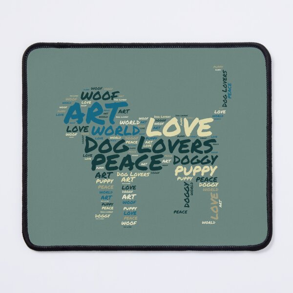 Item preview, Silhouetted Fur baby cloud font of a dog designed and sold by TriForceDesign.