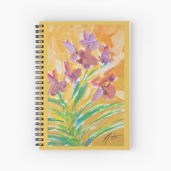 Aperçu de l'œuvre Petites orchidées violettes (peinture originale) créée et vendue par Radon86.