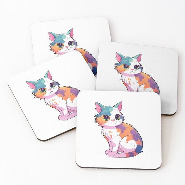 Aperçu de l'œuvre Chat coloré Miaw créée et vendue par BobilandStore.