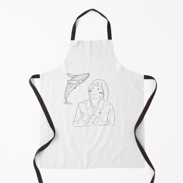 Item preview, Woo Yeong Woo look up to the sky with blush & whale background designed and sold by paintingtour.