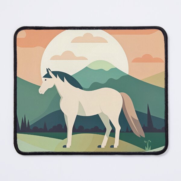 Item preview, Illustration of a horse in a mountainous landscape designed and sold by anthonygdg.