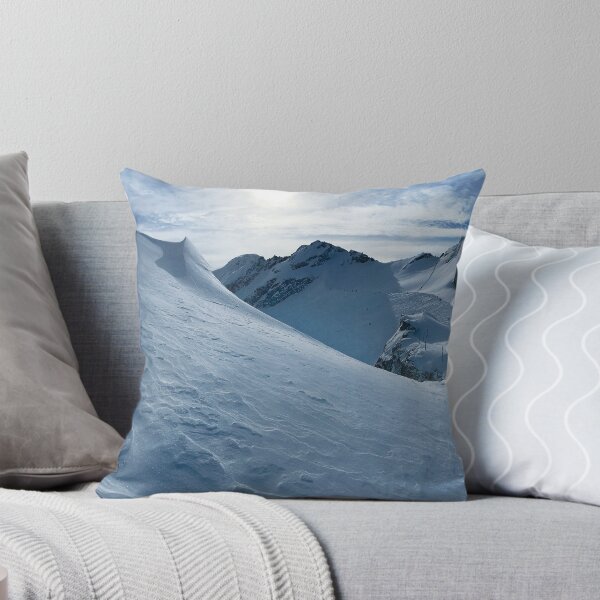 Whistler Blackcomb Glacier Throw Pillow
