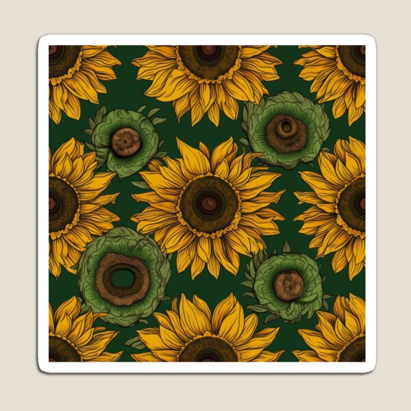 Artikelvorschau, AI Generated Sunflower Pattern #1 entworfen und verkauft von FantasySoul.