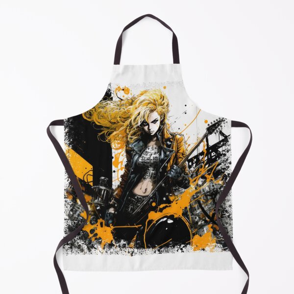 Item preview, ROCKER GIRL LEATHER SUIT SPLASH ELECTRIC GUITAR DESTROYER designed and sold by ogirdorgraphics.