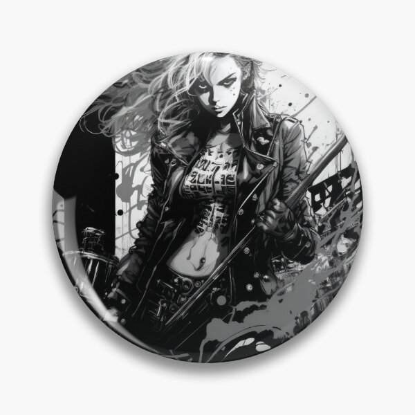 Item preview, Copy of ROCKER GIRL LEATHER SUIT SPLASH ELECTRIC GUITAR DESTROYER designed and sold by ogirdorgraphics.