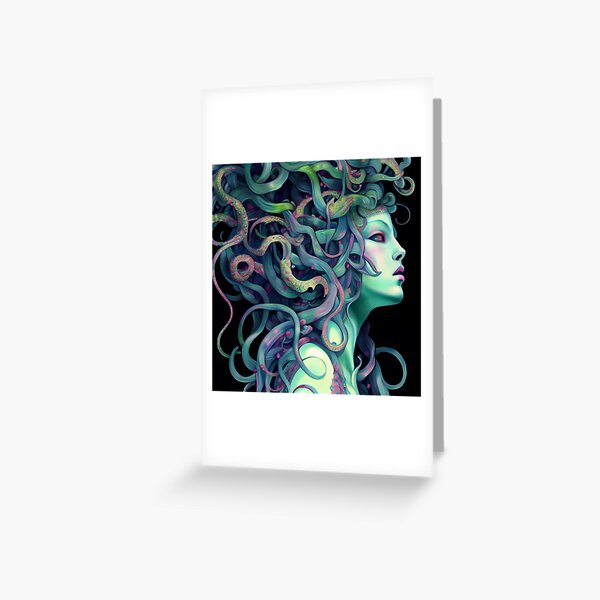 medusa watercolour Greeting Card